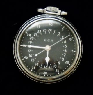 ° Rare Vintage Ww2 Hamilton 4992b Gct Military Navigation Pocket Watch 22j 1943