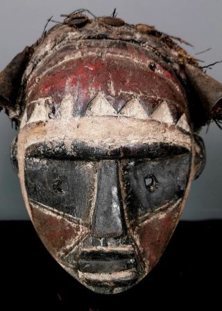 Old Tribal Tsogo Mask Gabon Fesgb @ 22