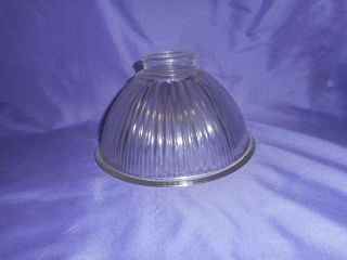 /820.  0 Vintage Clear Glass Ribbed Ceiling Fan Light Globe Shade 2 " Fitter Exc