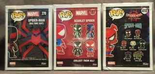 Funko Pop Marvel Walgreens Exclusive Spider - Man Set of 3 3