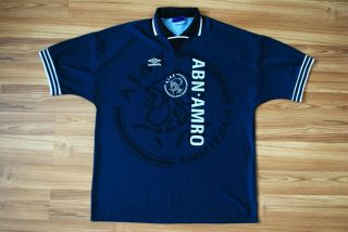 Ajax Amsterdam 1995 - 1996 Umbro Away Football Soccer Shirt Jersey Vintage Size Xl