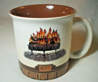 Cracker Barrel Old Country Store Fire Fireplace Flame Mug: Exc: Nr