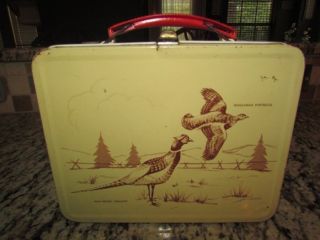 Vintage Rare 1962 Canadian Ducks And Geese Metal Lunchbox No Thermos