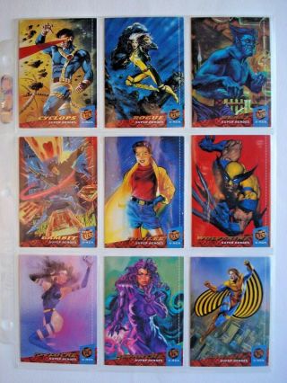 1994 Fleer Ultra X - Men 94 Complete 150 Card Base Set