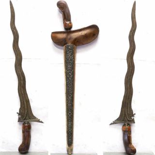 9 Lok Dragon Kris Keris Naga Blade Magic Sword Java Indonesia Tribal Art