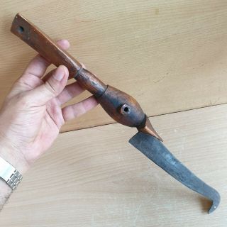 17 Old Rare Antique African Cameroon Congo Dogon Konda Agricultural Knife Dagger