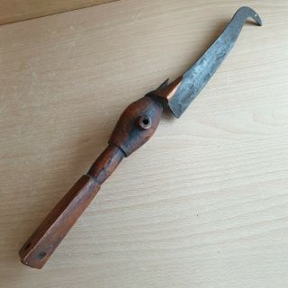 17 Old Rare Antique African Cameroon Congo Dogon Konda Agricultural Knife Dagger 2