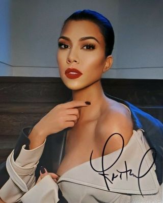 Kourtney Kardashian Hand Signed 8x10 Photo W/ Holo