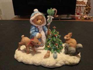 1996 Christmas Cherished Teddies Olga Feel The Peace 182966 Limited Edition