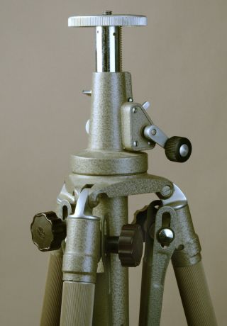 and classic,  vintage Linhof metal tripod with geared column 2