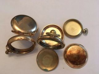 162 Grams Of Gold Filled Pocket Watch Case Parts For Scrap Recovery
