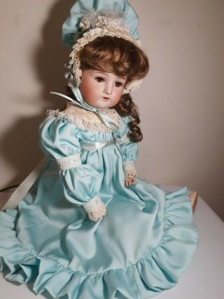 Antique 23 " German Bisque Cuno Otto Dressel 1912 Doll Mohair Wig & Outfit