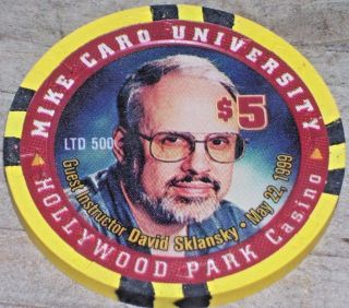 $5 Ltd Edt 1999 Gaming Chip From The Hollywood Park Rasino,  Ca.