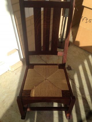 Antique / Vintage Stickley Style 407 Mission Oak Arts & Crafts Chair