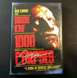 House Of 1000 Corpses Dvd Autographed By Rob Zombie