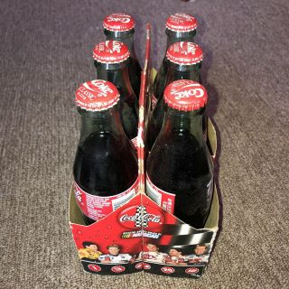 1999 Coca - Cola Dale Earnhardt 3 NASCAR Racing Family 8oz 6 pack Coke Bottles 2