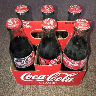 1999 Coca - Cola Dale Earnhardt 3 NASCAR Racing Family 8oz 6 pack Coke Bottles 3