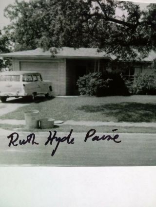 Ruth Hyde Paine Authentic Hand Signed 4X6 PHOTO - John F Kennedy Assassination 2