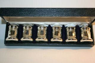 Set Of 6 F.  B.  Rogers Silver Co Salt And Pepper Shakers Silver Plated