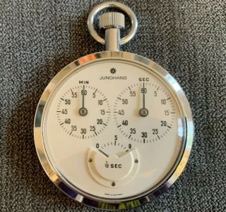 Vintage Junghans Chronograph Stopwatch 1/10 Second —,  Runs Perfectly