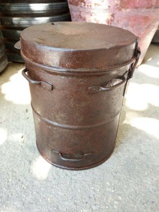 Ww1 German Army Gas Mask Box Canister