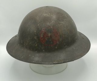 Ww1 Doughboy Painted Helmet 7th Division Wwi Brodie British Wwi Dough Boy