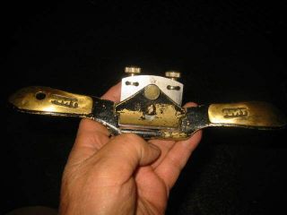 Vintage Amt Brass Handle Spokeshave 9 - 3/4 " - Very.