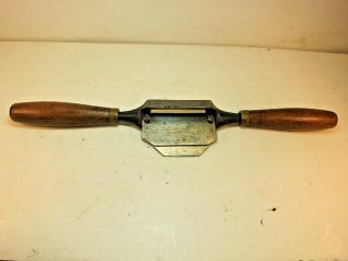 Vintage and antique old J.  White,  Buffalo,  N.  Y.  heavy wood shave plane. 2