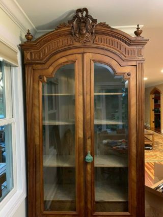 French Antique Louis XV Rosewood Armoire Wardrobe Cabinet,  circa 1900 3