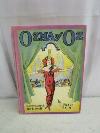 Vintage 1907 Ozma Of Oz Hardcover Book By L.  Frank Baum