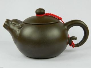 Chinese Yixing Zisha Pottery Teapot Tea Pot,  Twelve Animal Zodiac Tiger,  180 Cc