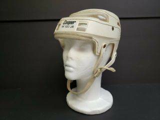 Vintage Cooper Sk 100 Jr White Hockey/hurling Helmet Played With B1