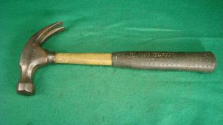 True Temper Usa No.  Fg16 Solid Fiberglass Handle Curved Head Claw Hammer