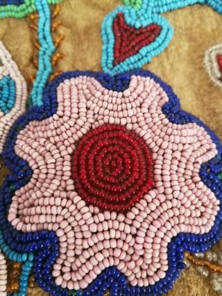 Native American Indian Beaded bag /pouch Circa 1900 2