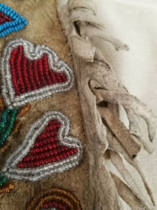 Native American Indian Beaded bag /pouch Circa 1900 3