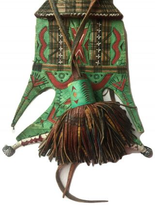 Antique Nomadic Tuareg Leather Purse Bag Hand Crafted -