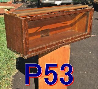 Antique Oak Globe Wernicke D - 10&1/4,  299 Barrister Bookcase Section Macey P53