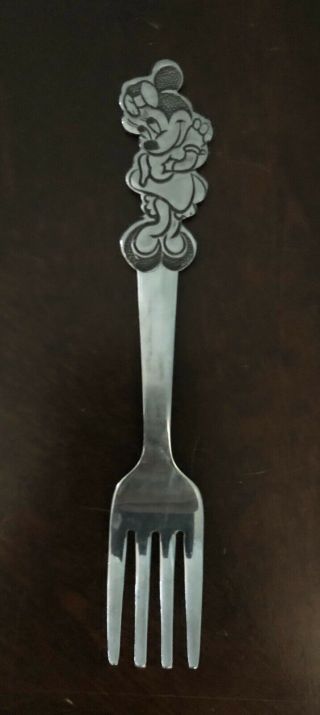 Vintage Disney ' s Minnie Mouse Pluto 3 pc spoon & fork set by Bonny Disney Mickey 2
