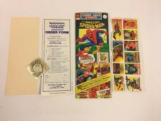 Official Marvel Comics Hero Stamps The Spider - Man 1976 Read