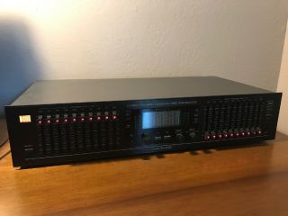 Vintage Bsr Eq - 3000 Stereo 10 - Band Graphic Equalizer Spectrum Frequency Analyzer