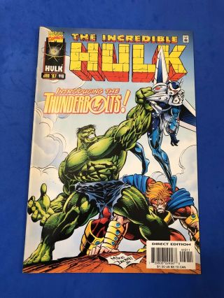 The Incredible Hulk 449 (1997) - Nm,  Wh Key 1st: Thunderbolts