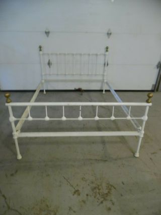 Antique Brass And Iron Full Size Bed