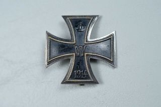 Wwi German 1914 Iron Cross 1st Class - Maker Marked