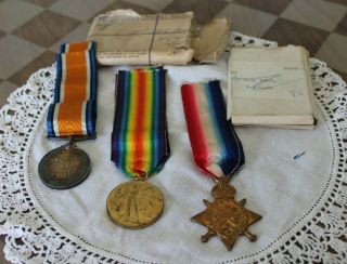Wwi Great Britain War Medal 1914 - 1918 Georgivs V Britt Omn Rex Et Ind Imp Trio
