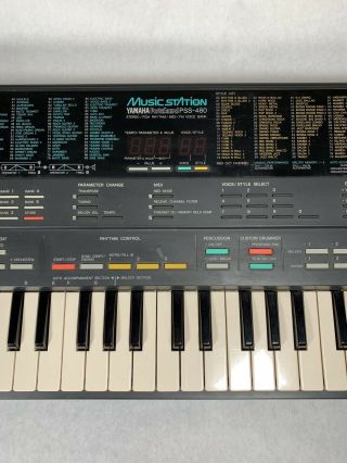 VTG Yamaha PSS - 480 Portasound Digital Synthesizer Keyboard Piano 3