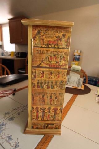Egyptian Wood Cabinet • Beautiul 2