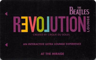 Mirage Las Vegas - The Beatles Revolution - Hotel Room Key Card,  Clé De L 