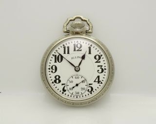 Great & Collectible 21j 16s Bunn Special " 60 Hour " Antique Railroad Pocket Watch