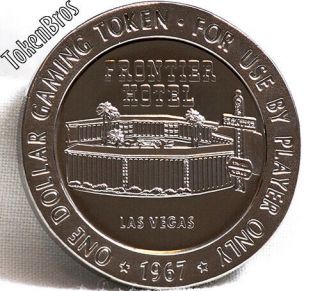 $1 Full Proof Slot Token Frontier Hotel Casino 1967 Fm Las Vegas Nv Coin