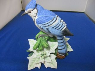 Lenox The 1998 Christmas Blue Jay Bird Sculpture Fine Porcelain